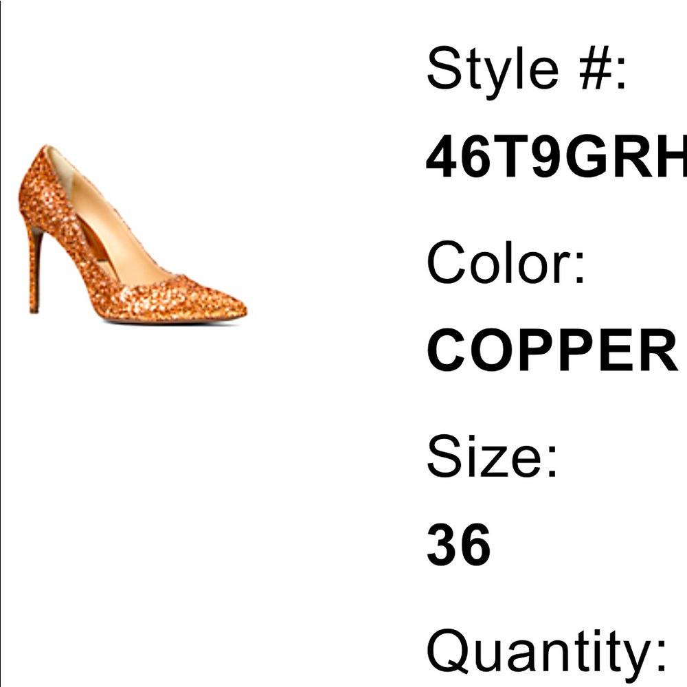Michael kors Collection pumps in copper. Size 36.